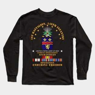 1st Bn 148th Infantry - Cbt Opns - OEF w AFGHAN SVC Long Sleeve T-Shirt